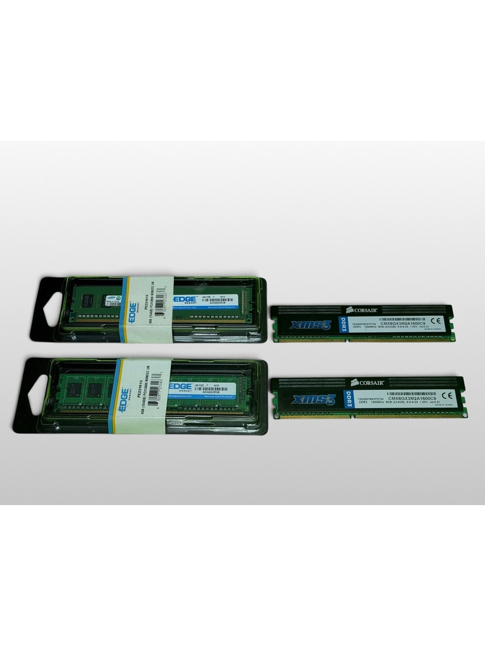 Lot of 4 / 4Gb PC3-12800 / 4Gb DDR3 Desktop Memory RAM